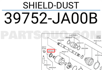 Nissan 39752JA00B SHIELD-DUST
