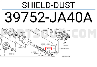 Nissan 39752JA40A SHIELD-DUST