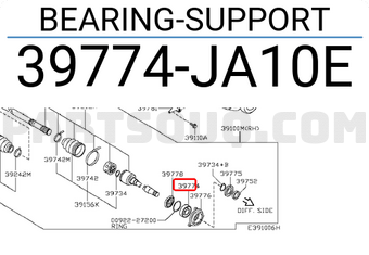 Nissan 39774JA10E BEARING-SUPPORT
