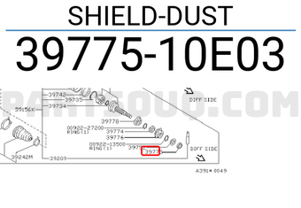 Nissan 3977510E03 SHIELD-DUST