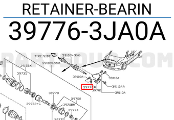 Nissan 397763JA0A RETAINER-BEARIN