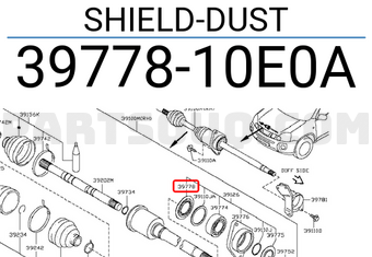Nissan 3977810E0A SHIELD-DUST