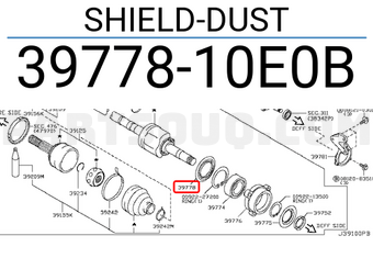 Nissan 3977810E0B SHIELD-DUST
