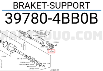 Nissan 397804BB0B BRAKET-SUPPORT