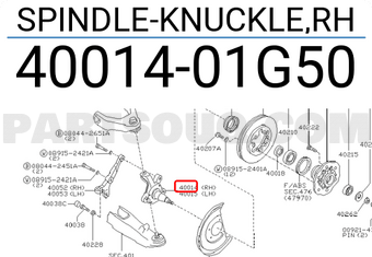 Nissan 4001401G50 SPINDLE-KNUCKLE,RH