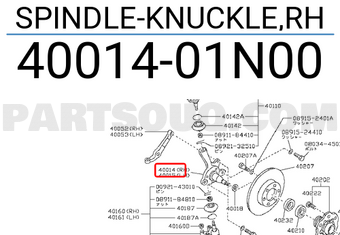 Nissan 4001401N00 SPINDLE-KNUCKLE,RH