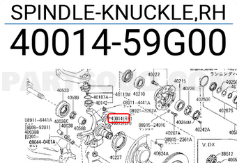 Nissan 4001459G00 SPINDLE-KNUCKLE,RH