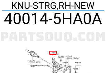 Nissan 400145HA0A KNU-STRG,RH-NEW