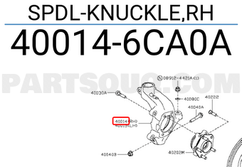 Nissan 400146CA0A SPDL-KNUCKLE,RH