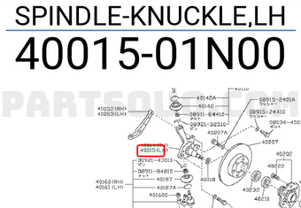 Nissan 4001501N00 SPINDLE-KNUCKLE,LH