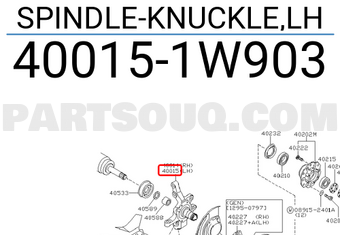 Nissan 400151W903 SPINDLE-KNUCKLE,LH