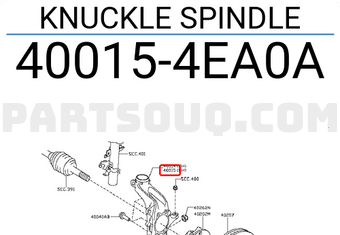 Nissan 400154EA0A KNUCKLE SPINDLE