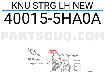 Nissan 400155HA0A KNU STRG LH NEW