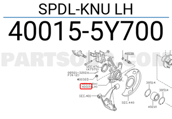 Nissan 400155Y700 SPDL-KNU LH