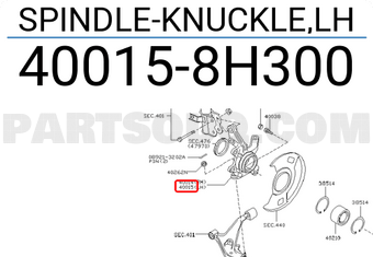 Nissan 400158H300 SPINDLE-KNUCKLE,LH