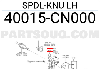 Nissan 40015CN000 SPDL-KNU LH