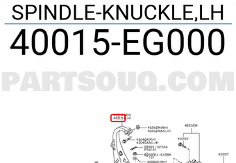 Nissan 40015EG000 SPINDLE-KNUCKLE,LH