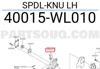 Nissan 40015WL010 SPDL-KNU LH