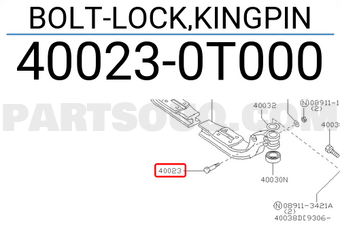 Nissan 400230T000 BOLT-LOCK,KINGPIN