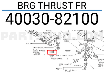 Nissan 4003082100 BRG THRUST FR