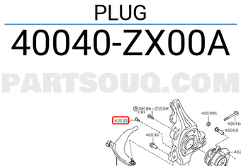 Nissan 40040ZX00A PLUG