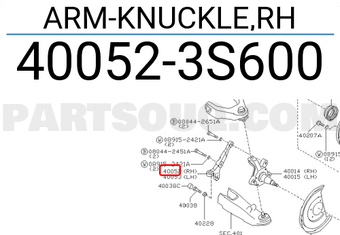 Nissan 400523S600 ARM-KNUCKLE,RH