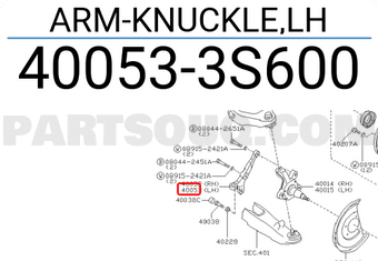 Nissan 400533S600 ARM-KNUCKLE,LH