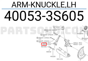 Nissan 400533S605 ARM-KNUCKLE,LH