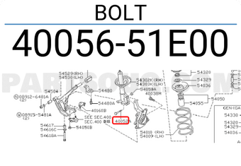 Nissan 4005651E00 BOLT