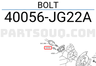 Nissan 40056JG22A BOLT