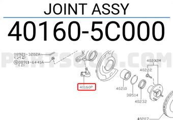 Nissan 401605C000 JOINT ASSY