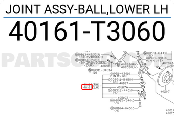 Nissan 40161T3060 JOINT ASSY-BALL,LOWER LH