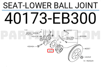 40173EB300 Nissan SEAT-LOWER BALL JOINT