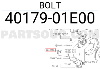 Nissan 4017901E00 BOLT