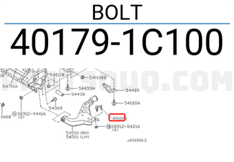 Nissan 401791C100 BOLT