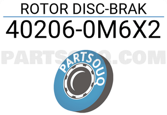 Nissan 402060M6X2 ROTOR DISC-BRAK