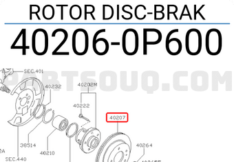 Nissan 402060P600 ROTOR DISC-BRAK