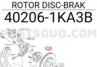 Nissan 402061KA3B ROTOR DISC-BRAK