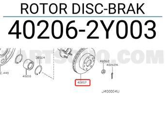 Nissan 402062Y003 ROTOR DISC-BRAK