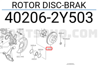 Nissan 402062Y503 ROTOR DISC-BRAK