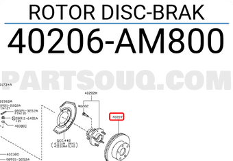 Nissan 40206AM800 ROTOR DISC-BRAK