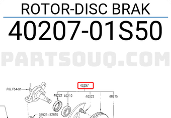 Nissan 4020701S50 ROTOR-DISC BRAK