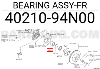 Nissan 4021094N00 BEARING ASSY-FR