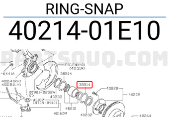 Nissan 4021401E10 RING-SNAP
