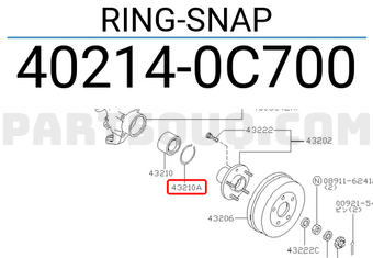 Nissan 402140C700 RING-SNAP