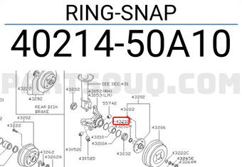 Nissan 4021450A10 RING-SNAP