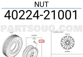 Nissan 4022421001 NUT