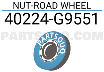 Nissan 40224G9551 NUT-ROAD WHEEL