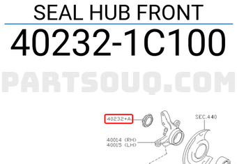 Nissan 402321C100 SEAL HUB FRONT