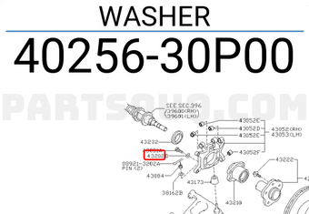 Nissan 4025630P00 WASHER